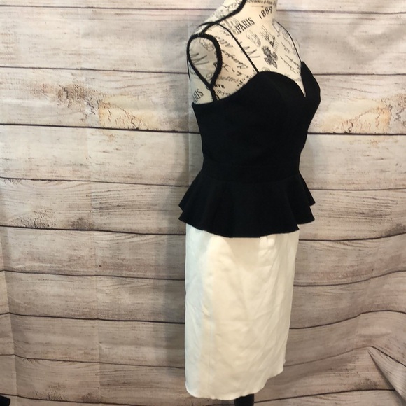 Jill Stuart Cocktail Dress Peplum Spaghetti Straps 6 - Picture 4 of 7